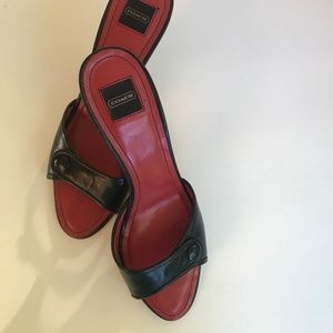 Coach Clare Slip On Kitten Heels